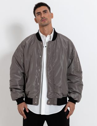 MONSTA gray bomber jacket