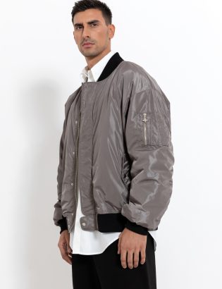 MONSTA gray bomber jacket