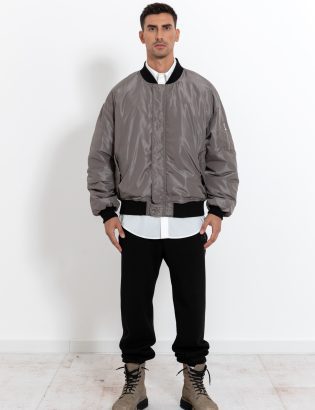 MONSTA gray bomber jacket