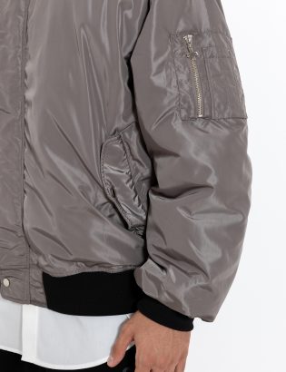 MONSTA gray bomber jacket