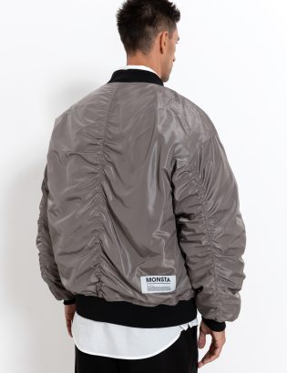 MONSTA gray bomber jacket