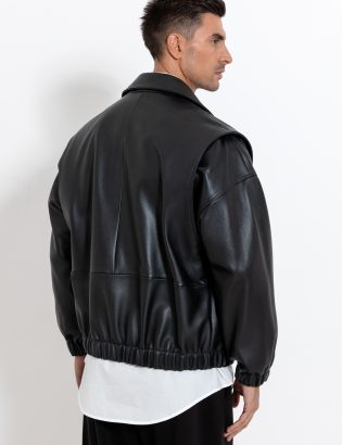 MONSTA black leather jacket