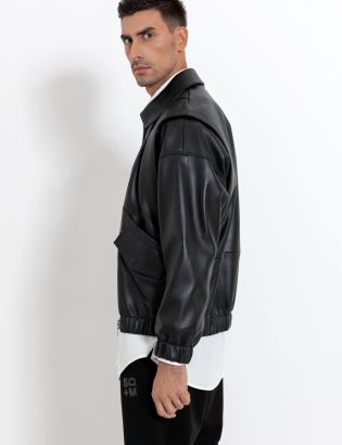 MONSTA black leather jacket