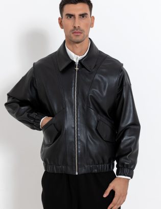 MONSTA black leather jacket