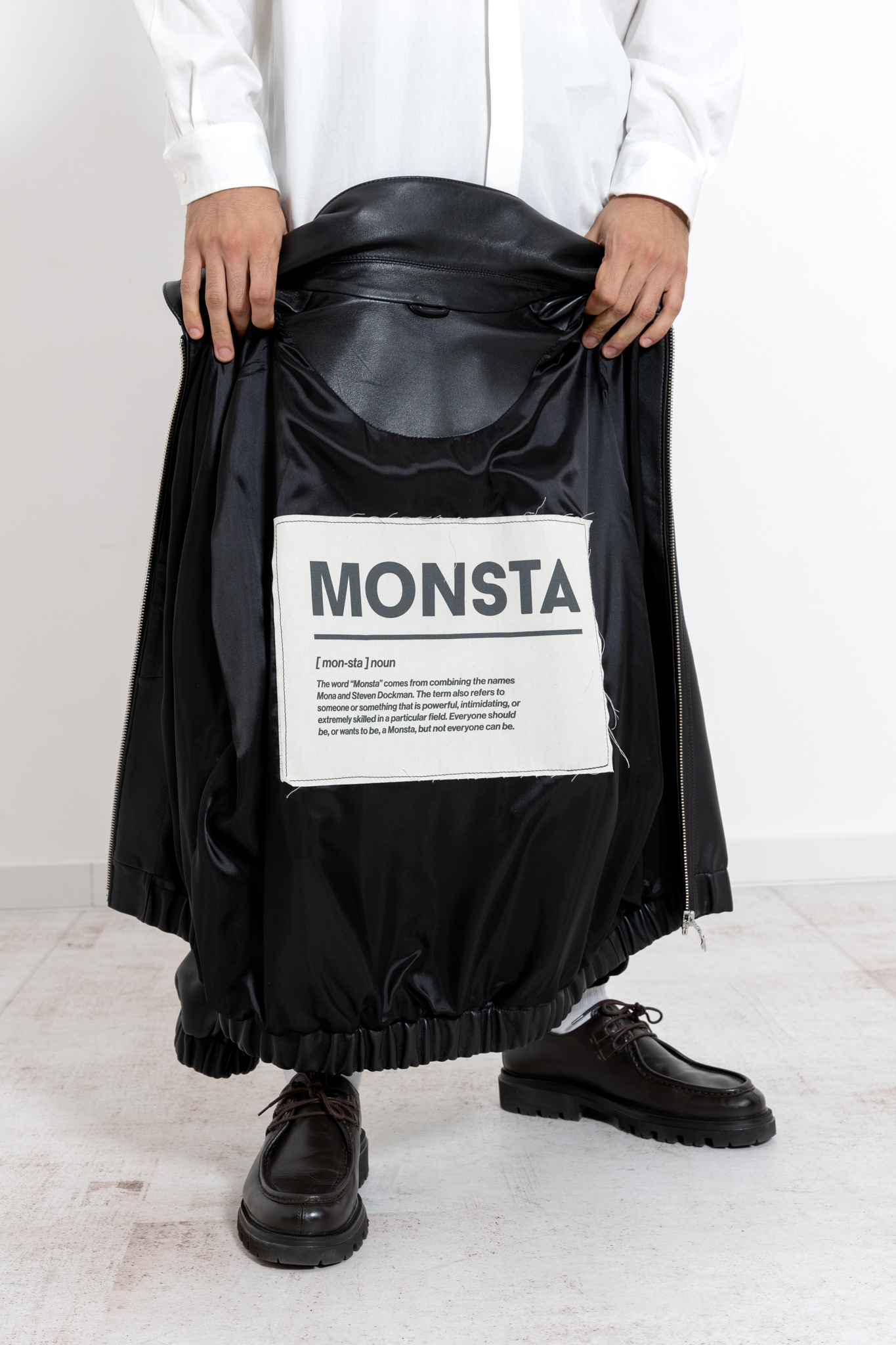 MONSTA black leather jacket