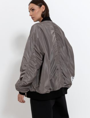 MONSTA gray bomber jacket