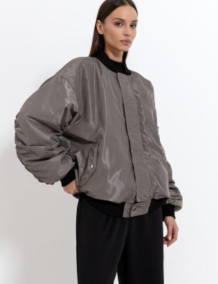 MONSTA gray bomber jacket