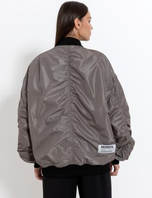 MONSTA gray bomber jacket