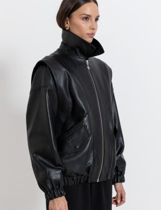 MONSTA black leather jacket