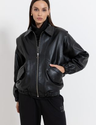 MONSTA black leather jacket