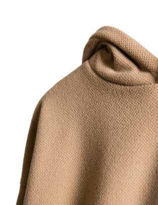 BEIGE GRID HOODIE