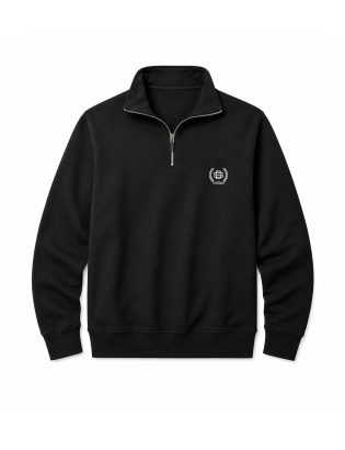 MEMBERS CLUB QUARTER ZIP BLACK