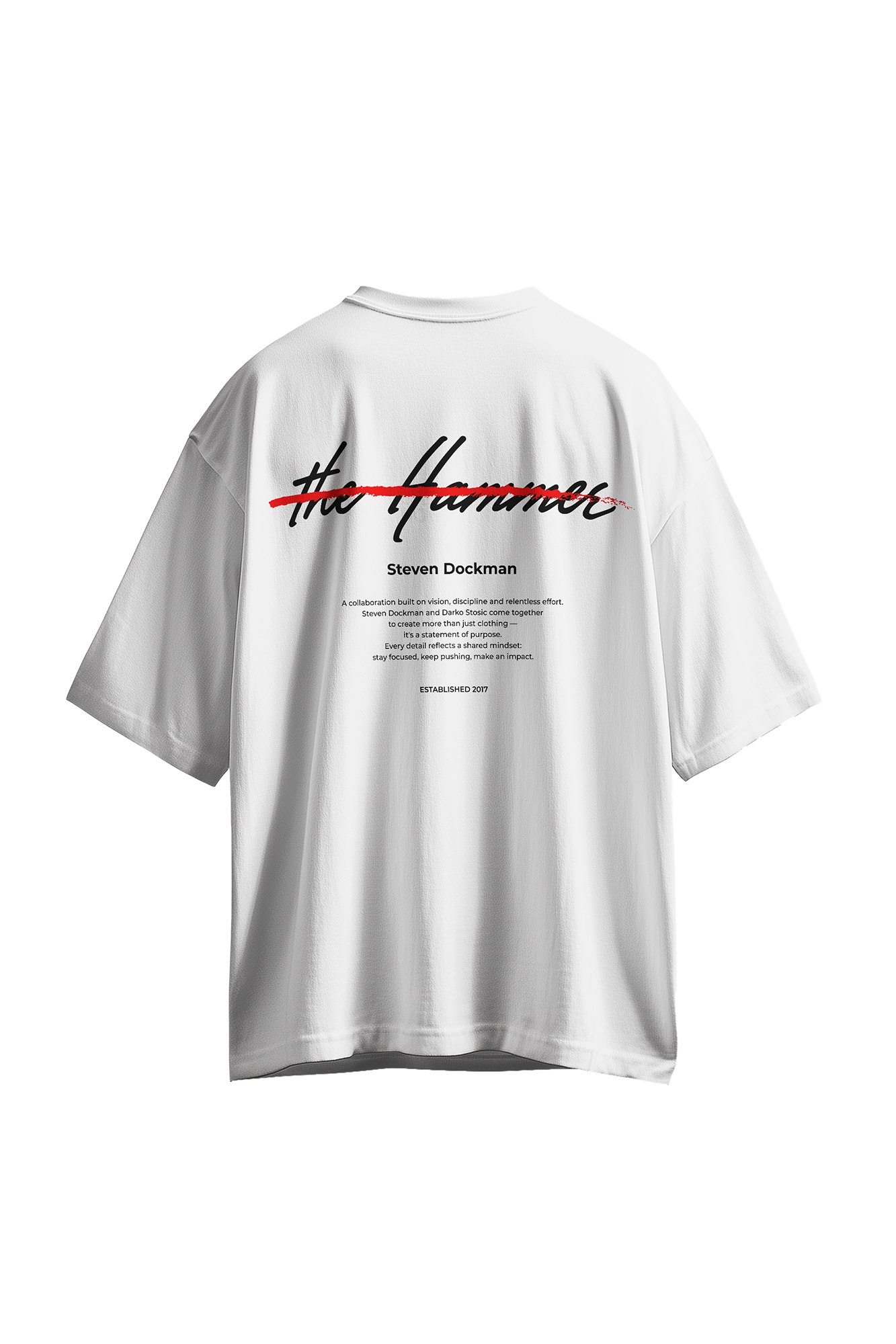 THE HAMMER WHITE TEE
