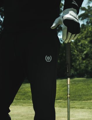 BLACK QUARTER-ZIP TRACKSUIT