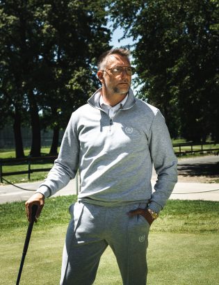 GREY QUARTER-ZIP TRACKSUIT